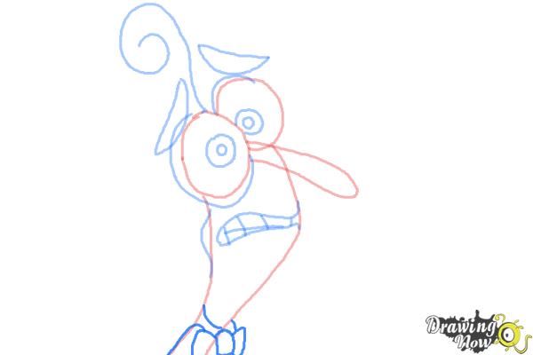 How to Draw Fear from Inside Out - Step 6 How to Draw Fear from Inside Out - Step 6