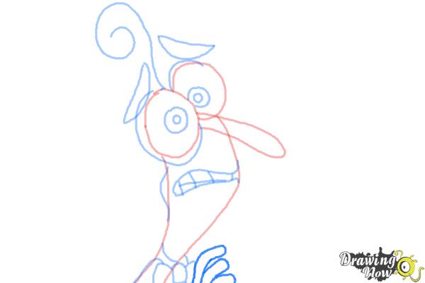 How to Draw Fear from Inside Out - Step 7 How to Draw Fear from Inside Out - Step 7