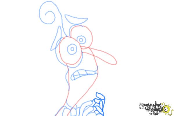 How to Draw Fear from Inside Out - Step 8 How to Draw Fear from Inside Out - Step 8