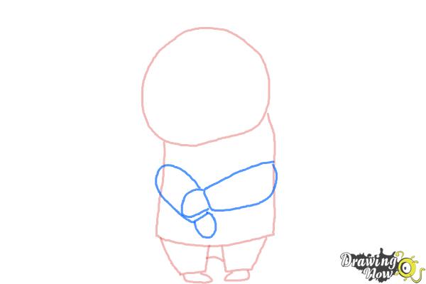 How to Draw Sadness from Inside Out - Step 3