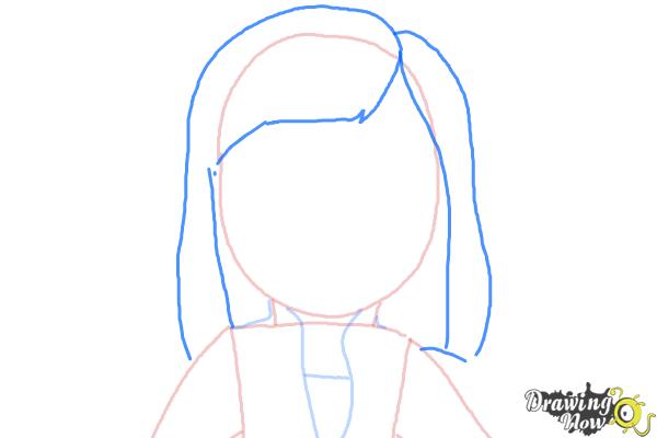 How to Draw Riley from Inside Out - Step 4