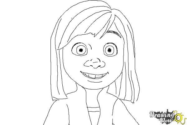 How to Draw Riley from Inside Out - DrawingNow