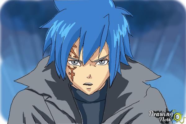 How to Draw Mystogan from Fairy Tail - Step 10 How to Draw Mystogan from Fairy Tail - Step 10