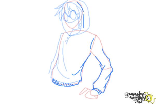How to Draw Ticci-Toby from Creepy Pasta - Step 5