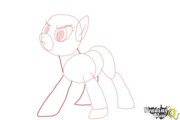 How to Draw Applejack, Mistress Mare-Velous from Power Ponies - Step 5