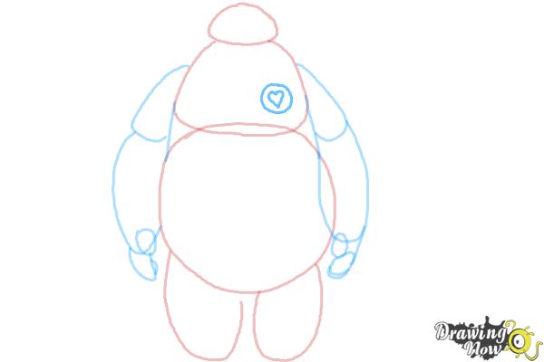 How to Draw Baymax Easy - Step 6 How to Draw Baymax Easy - Step 6