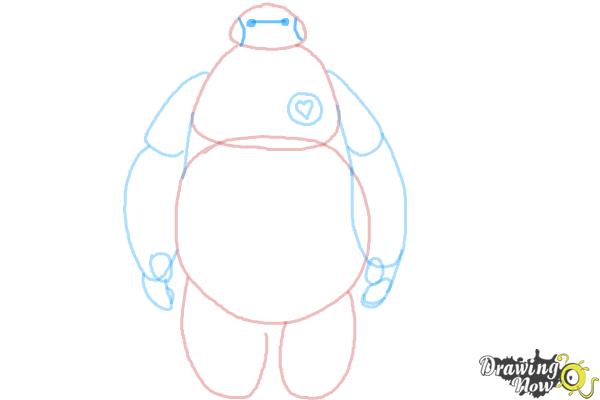 How to Draw Baymax Easy - Step 7 How to Draw Baymax Easy - Step 7