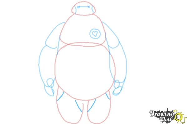 How to Draw Baymax Easy - Step 8 How to Draw Baymax Easy - Step 8