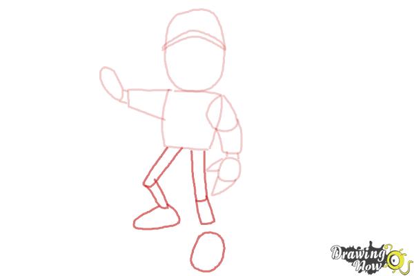 How to Draw Jake from Subway Surfers - Step 4 How to Draw Jake from Subway Surfers - Step 4