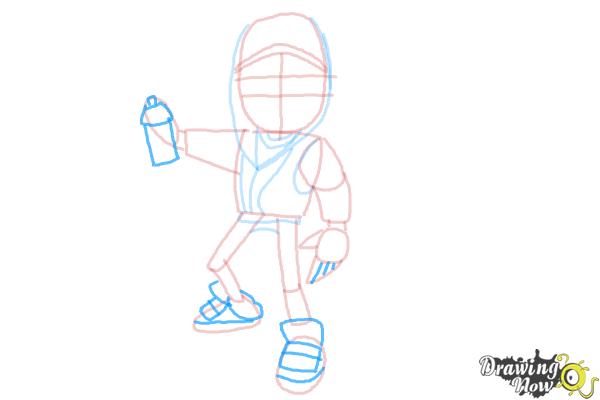 How to Draw Jake from Subway Surfers - Step 7