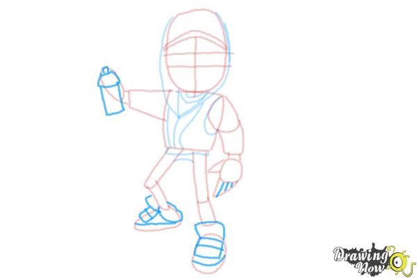 How to Draw Jake from Subway Surfers - Step 7 How to Draw Jake from Subway Surfers - Step 7