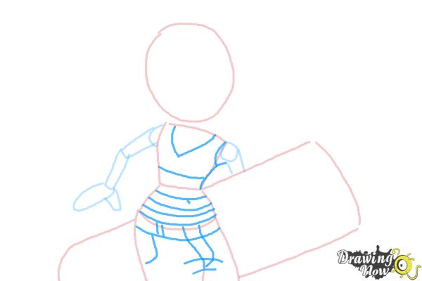 How to Draw Tricky from Subway Surfers - Step 5