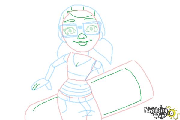 How to Draw Tricky from Subway Surfers - Step 8