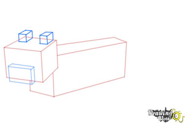 How to Draw an Ocelot from Minecraft - Step 6