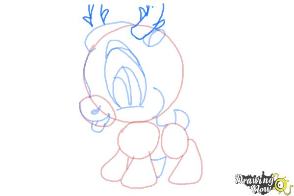 How to Draw Chibi Sven from Frozen - Step 8