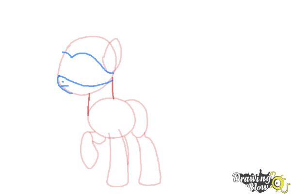 How to Draw Fluttershy, Saddle Rager from Power Ponies - Step 5