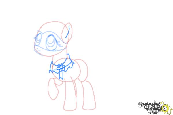 How to Draw Fluttershy, Saddle Rager from Power Ponies - Step 7