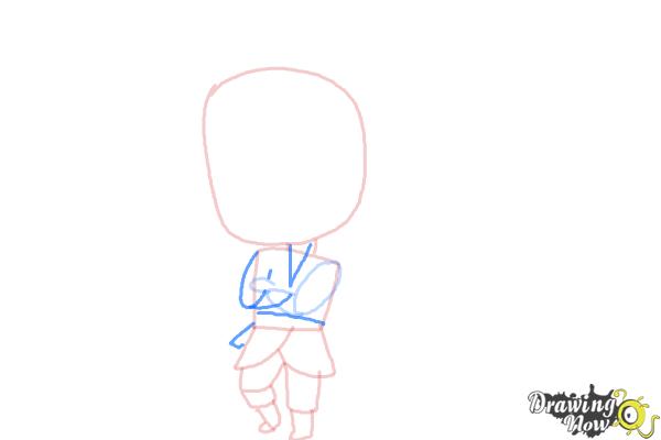 How to Draw Chibi Kristoff from Frozen - Step 6