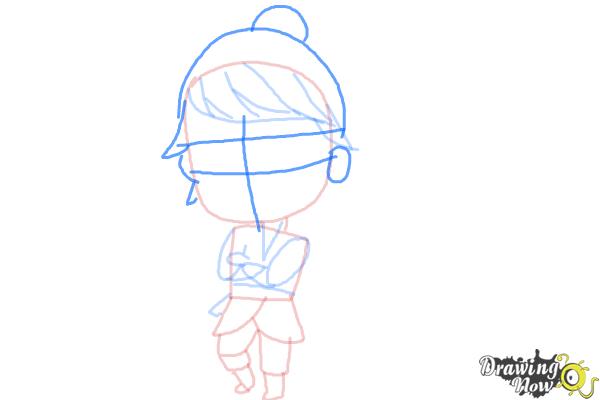 How to Draw Chibi Kristoff from Frozen - Step 8