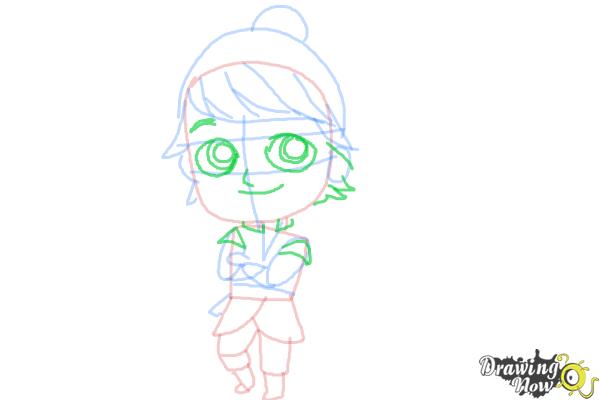 How to Draw Chibi Kristoff from Frozen - Step 9