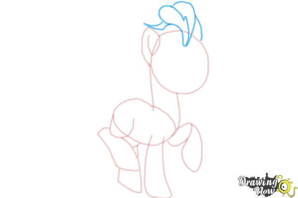How to Draw Pinkie Pie, Filly-Second from Power Ponies - Step 5