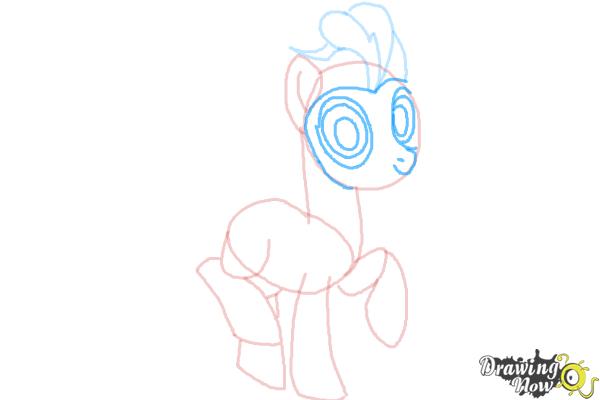 How to Draw Pinkie Pie, Filly-Second from Power Ponies - Step 6