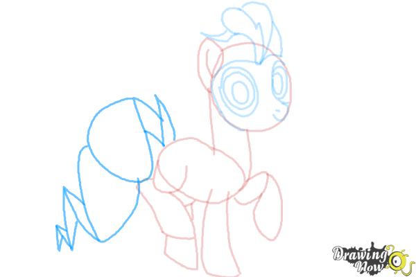 How to Draw Pinkie Pie, Filly-Second from Power Ponies - Step 7