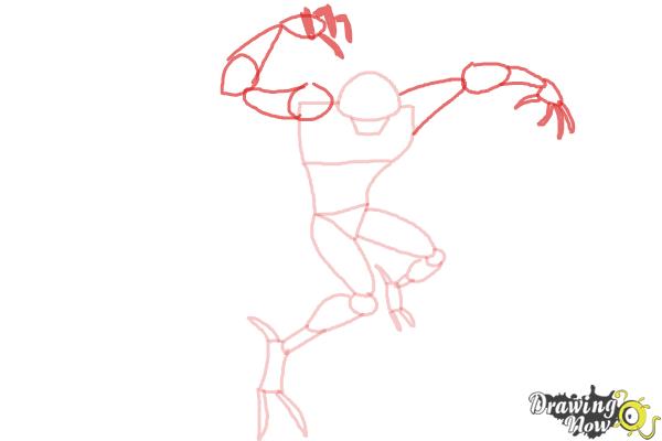 How to Draw Ultimate Big Chill from Ben 10 - Step 6