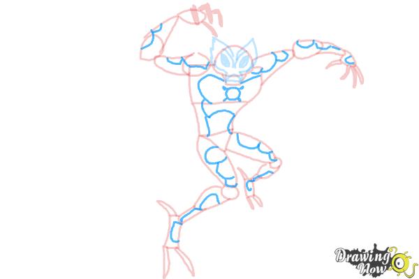 How to Draw Ultimate Big Chill from Ben 10 - Step 8 How to Draw Ultimate Big Chill from Ben 10 - Step 8