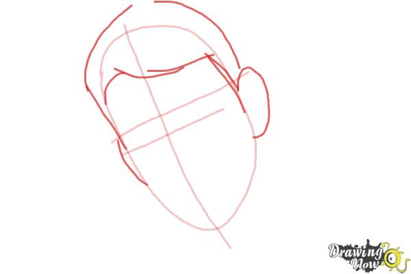 How to Draw Cm Punk - Step 2