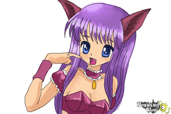 How to Draw Zakuro Fujiwara from Tokyo Mew Mew - Step 11