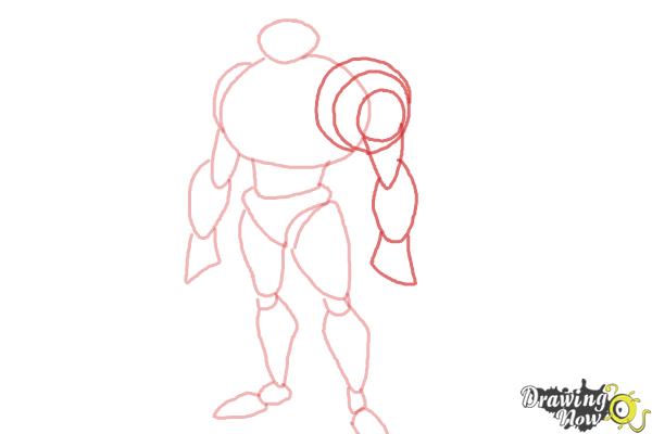 How to Draw Waterhazard from Ben 10 Omniverse - Step 5