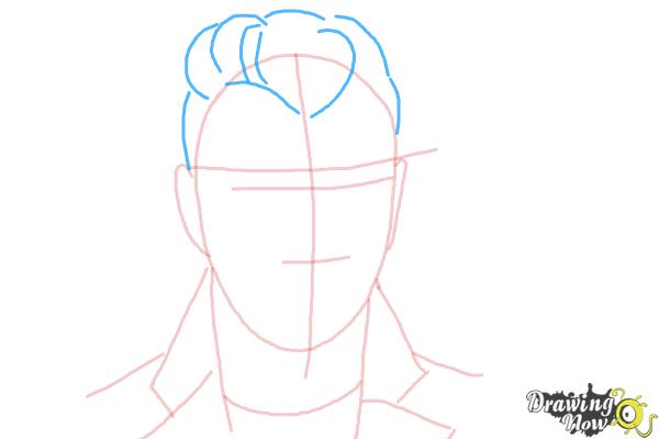 How to Draw Sam Smith - Step 5