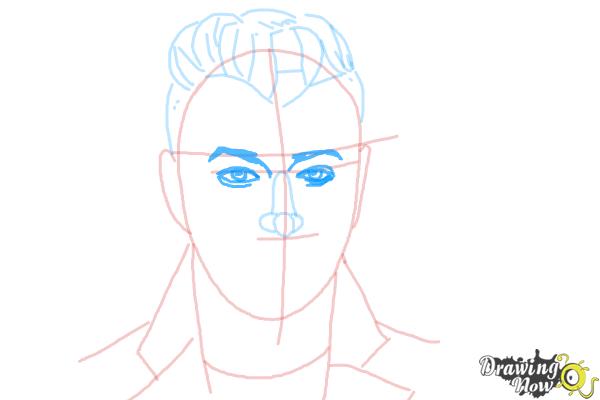 How to Draw Sam Smith - Step 8