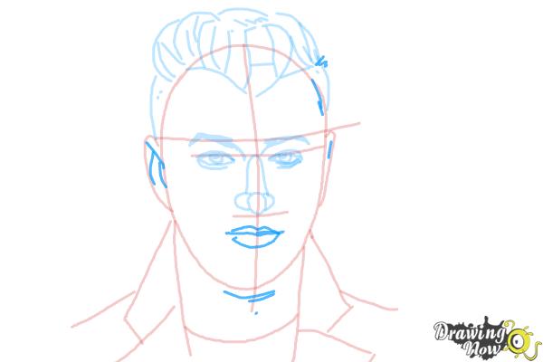 How to Draw Sam Smith - Step 9