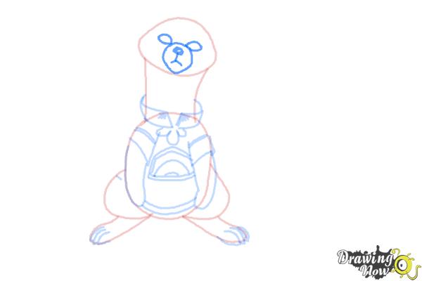 How to Draw Pabu from Legend Of Korra - Step 6