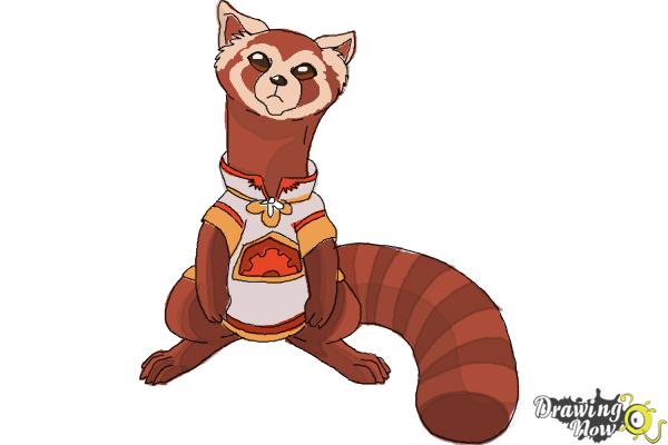 How to Draw Pabu from Legend Of Korra - Step 9