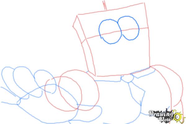 How to Draw SpongeBob, Invincibubble from SpongeBob: Sponge Out of Water - Step 7