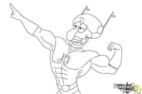 How to Draw Squidward, Sour Note from Spongebob: Sponge Out Of Water - Step 18 How to Draw Squidward, Sour Note from Spongebob: Sponge Out Of Water - Step 18