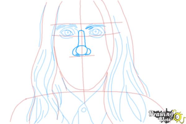 How to Draw Jared Leto - Step 6