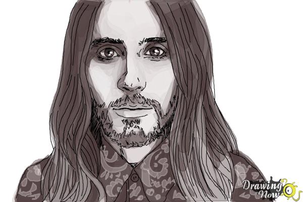 How to Draw Jared Leto - Step 9