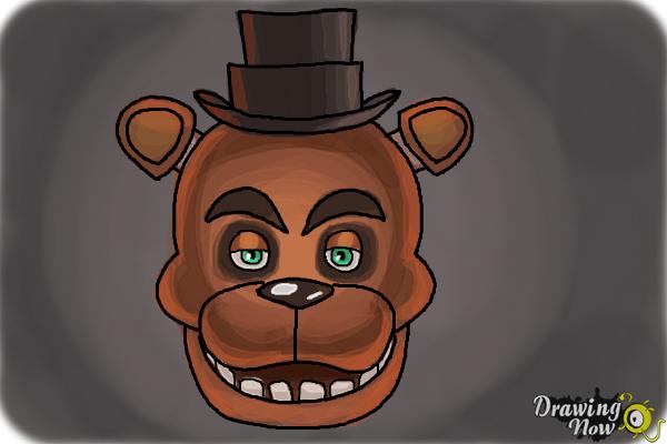 How to Draw Freddy Fazbear from Five Nights At Freddy'S - Step 10