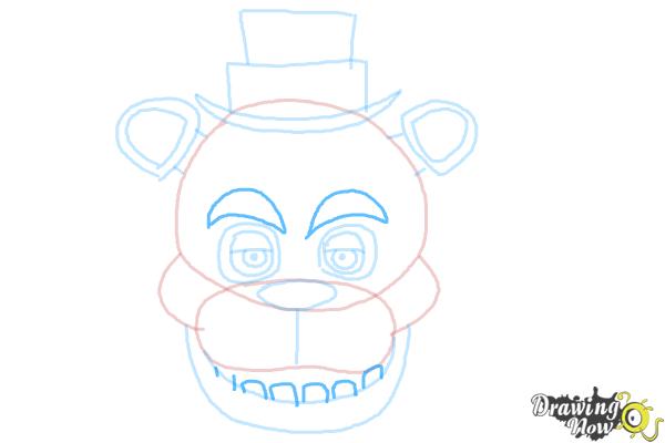 How to Draw Freddy Fazbear from Five Nights At Freddy'S - Step 8