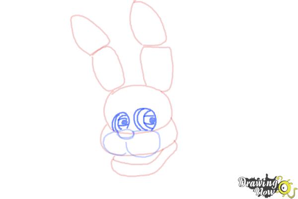 How to Draw Bonnie The Bunny from Five Nights At Freddys - Step 5