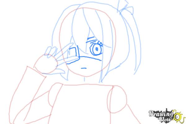 How to Draw Rikka Takanashi from Chuunibyou Demo Koi Ga Shitai - Step 5