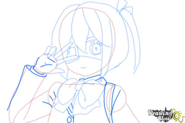 How to Draw Rikka Takanashi from Chuunibyou Demo Koi Ga Shitai - Step 7