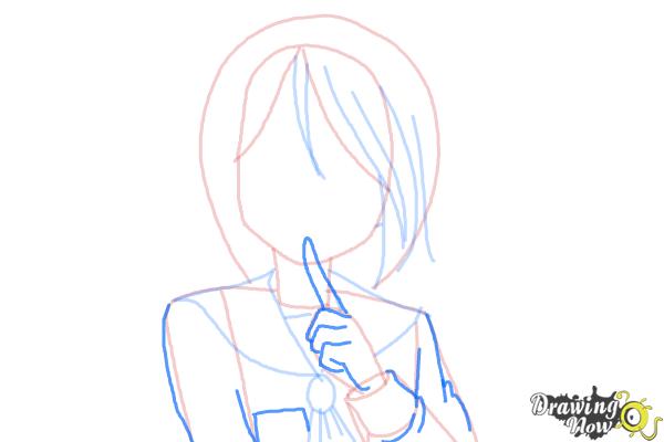 How to Draw Mayu Suzumoto from Corpse Party - Step 5