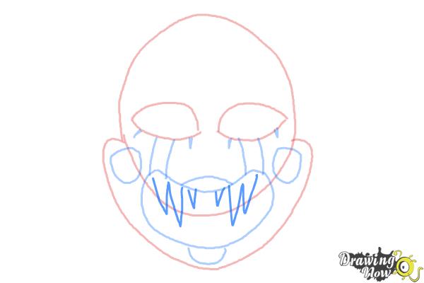 How to Draw The Puppet from Five Nights at Freddys - Step 6