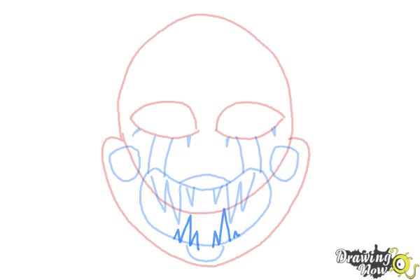 How to Draw The Puppet from Five Nights at Freddys - Step 7 How to Draw The Puppet from Five Nights at Freddys - Step 7