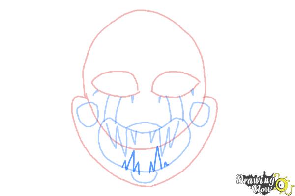 How to Draw The Puppet from Five Nights at Freddys - Step 7